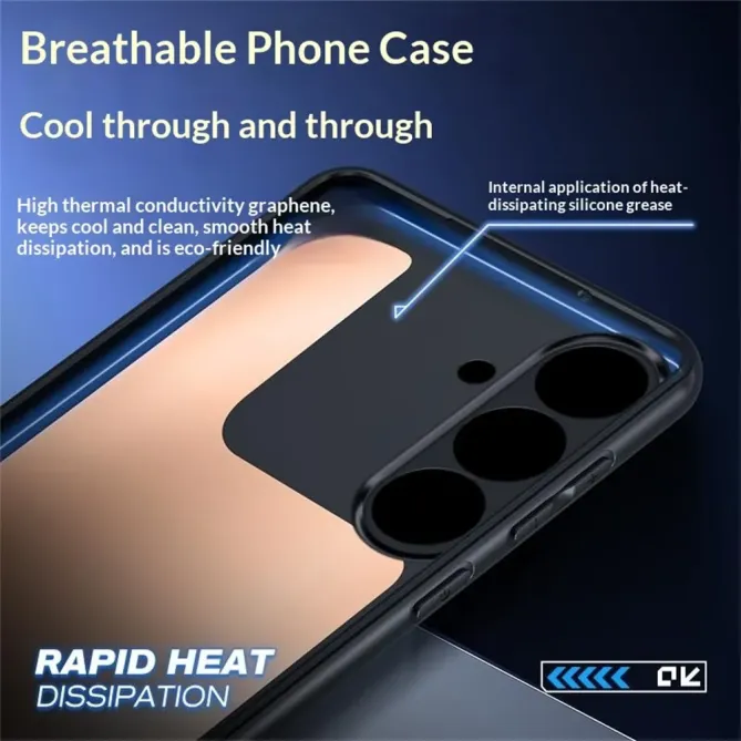 Coque Samsung Galaxy S25 avec Dissipation Thermique Graphène