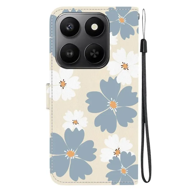 Housse Honor 400 Smart 5G / 4G / X7d 4G Fleurs Bleues