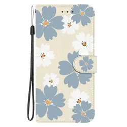 Housse Honor 400 Smart 5G / 4G / X7d 4G Fleurs Bleues