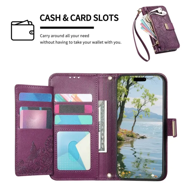 Housse Honor 400 Smart portefeuille floral zippé | FLORE