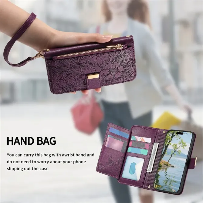 Housse Honor 400 Smart portefeuille floral zippé | FLORE