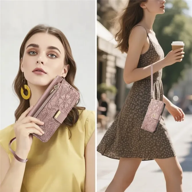 Housse Honor 400 Smart portefeuille floral zippé | FLORE