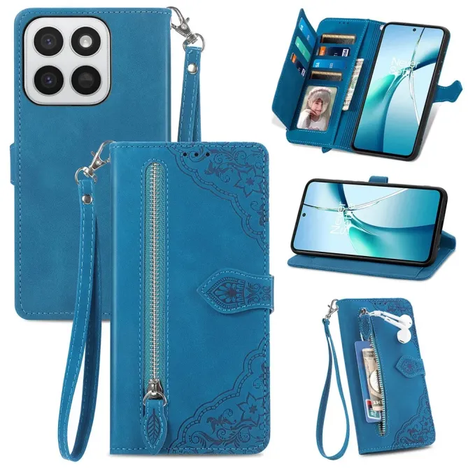 Housse Honor 400 Smart 5G / 4G floral zippé | ÉCLOSION