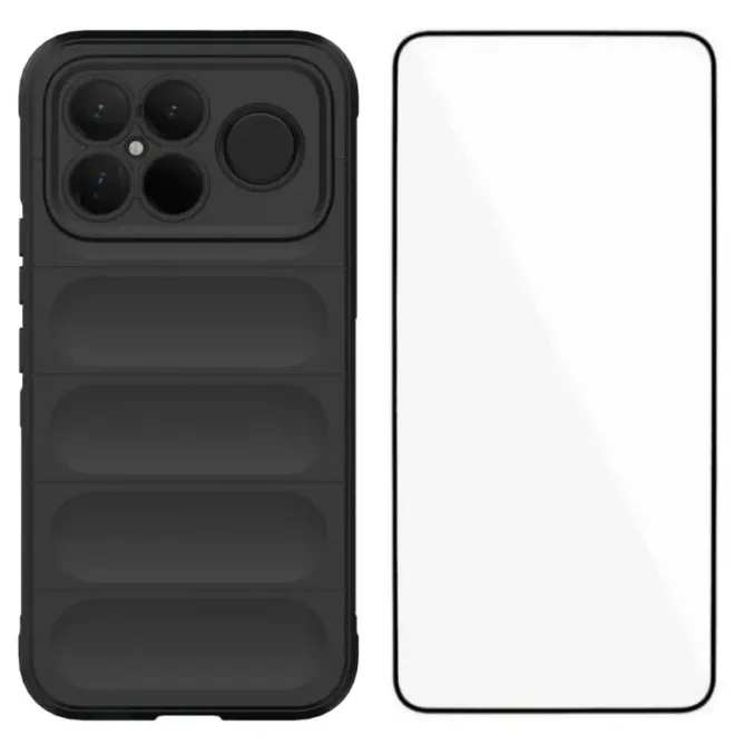 Coque POCO F8 Ultra Rugged silicone avec verre trempé