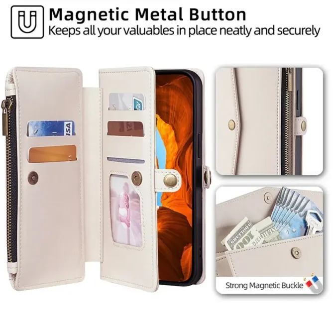 Housse Honor 400 Smart 5G / 4G portefeuille zippé bandoulière | NOMADE