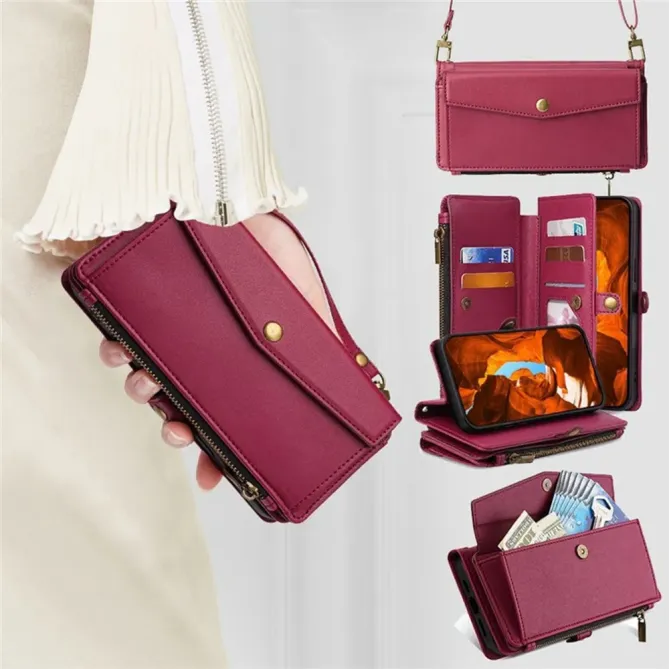 Housse Honor 400 Smart 5G / 4G portefeuille zippé bandoulière | NOMADE