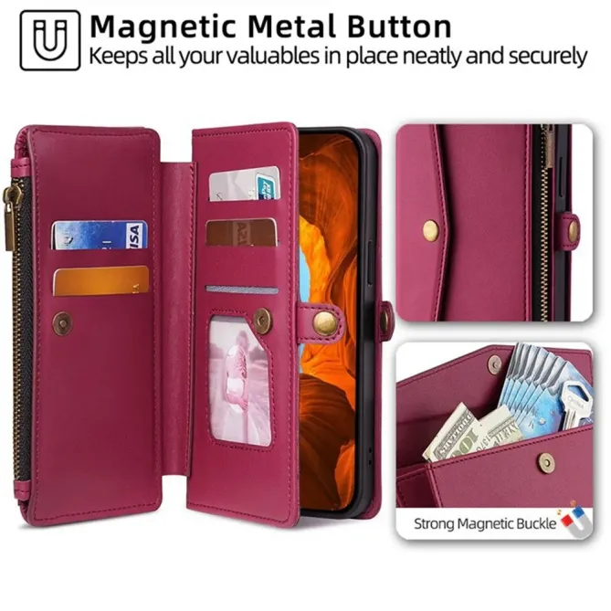 Housse Honor 400 Smart 5G / 4G portefeuille zippé bandoulière | NOMADE