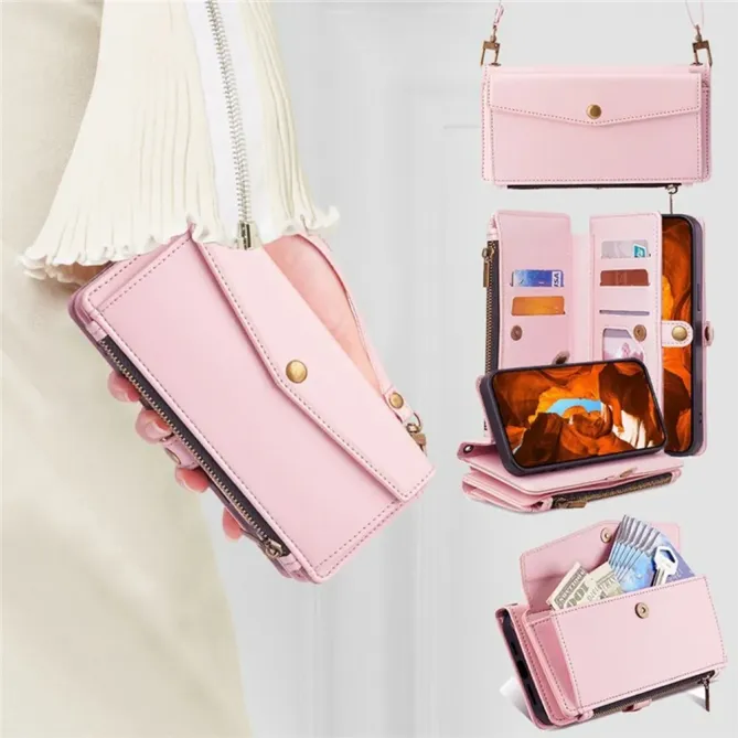 Housse Honor 400 Smart 5G / 4G portefeuille zippé bandoulière | NOMADE