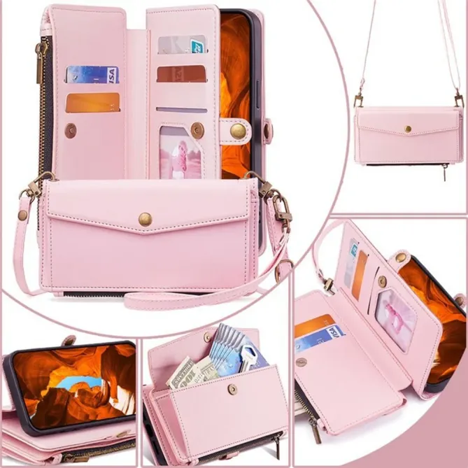 Housse Honor 400 Smart 5G / 4G portefeuille zippé bandoulière | NOMADE