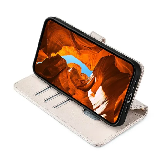 Housse Honor 400 Smart 5G / 4G Texture Scintillante avec Boucle Métal 