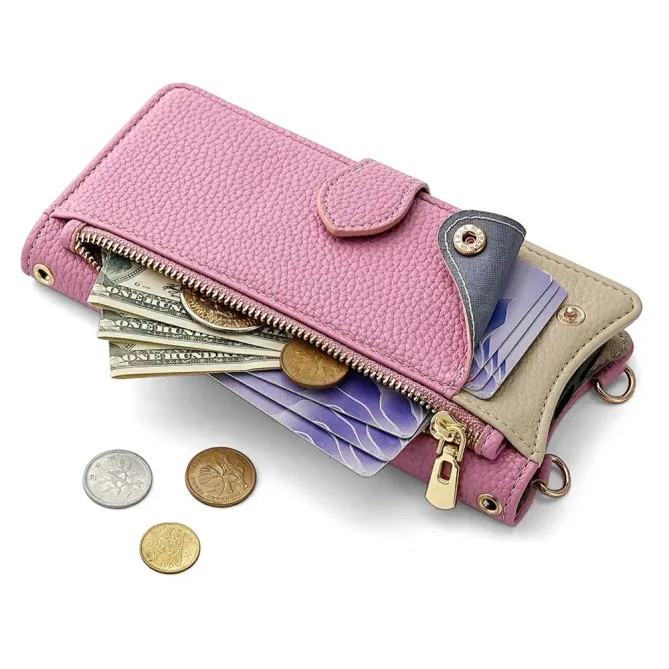 Housse Honor 400 Smart 5G / 4G avec Miroir et Bandoulière Chaîne Zippé