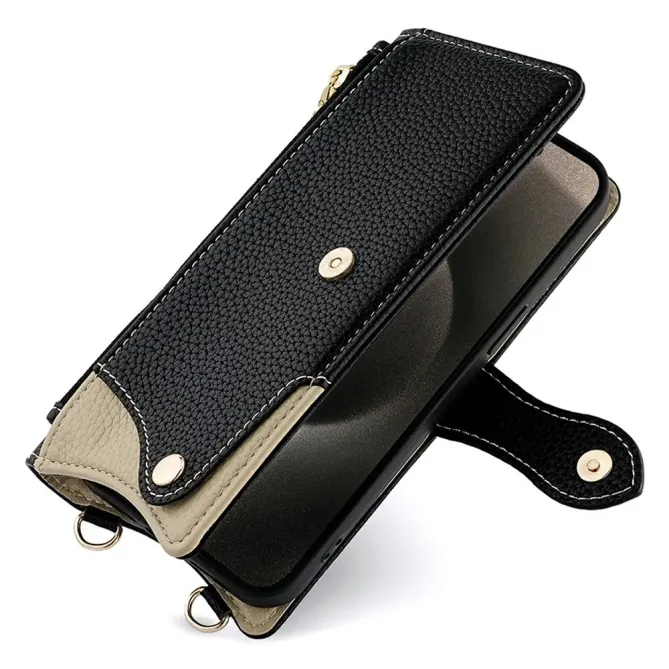 Housse Honor 400 Smart 5G / 4G avec Miroir et Bandoulière Chaîne Zippé