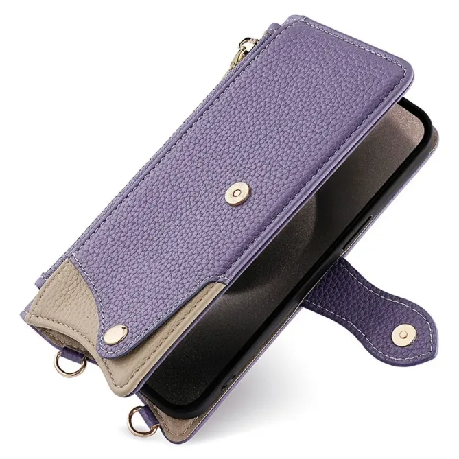 Housse Honor 400 Smart 5G / 4G avec Miroir et Bandoulière Chaîne Zippé