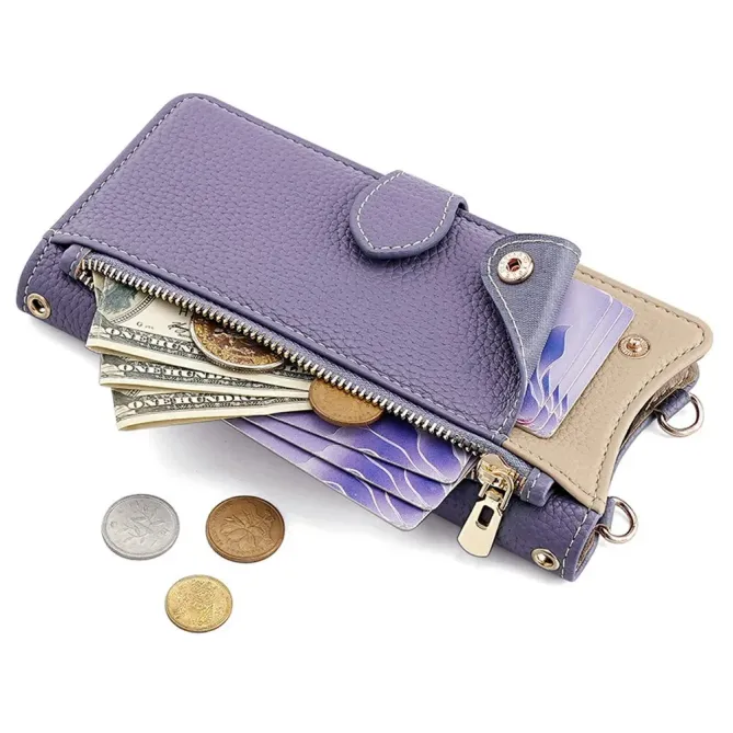 Housse Honor 400 Smart 5G / 4G avec Miroir et Bandoulière Chaîne Zippé