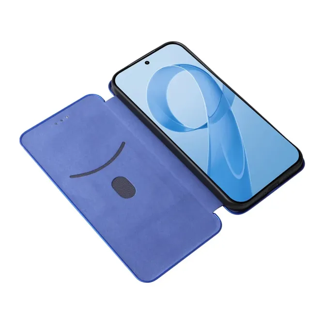 Flip Cover POCO F8 Ultra design fibre de carbone