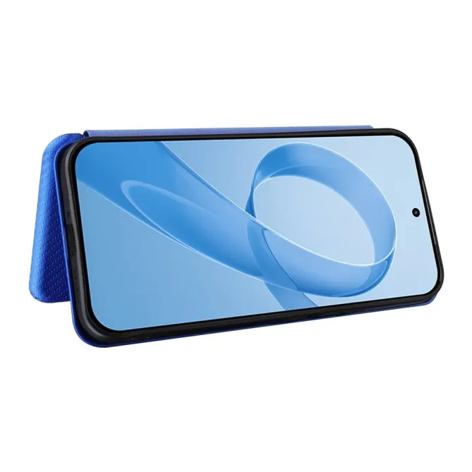 Flip Cover POCO F8 Ultra design fibre de carbone