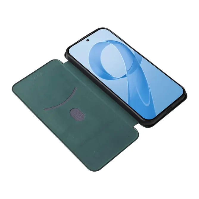 Flip Cover POCO F8 Ultra design fibre de carbone