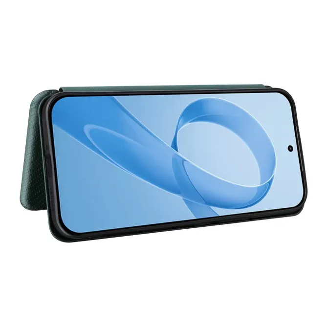 Flip Cover POCO F8 Ultra design fibre de carbone