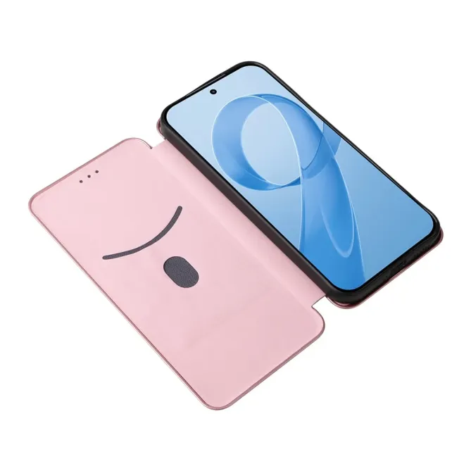 Flip Cover POCO F8 Ultra design fibre de carbone
