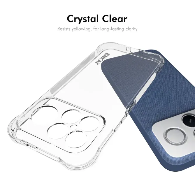 Coque Arrière POCO F8 Ultra Transparente en Silicone TPU