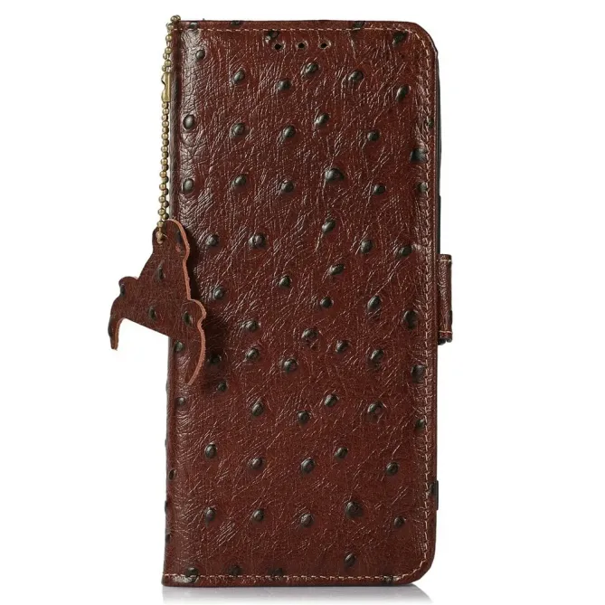 Housse POCO F8 Ultra Cuir Effet Peau d'Autruche