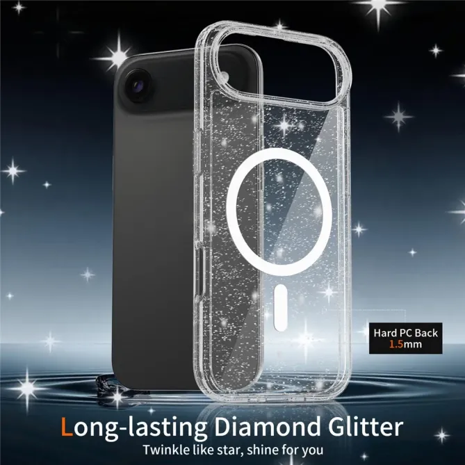 Coque iPhone Air MagSafe scintillante transparente | STARDUST
