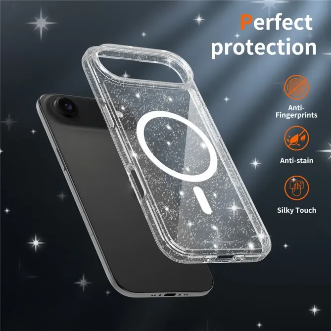 Coque iPhone Air MagSafe scintillante transparente | STARDUST