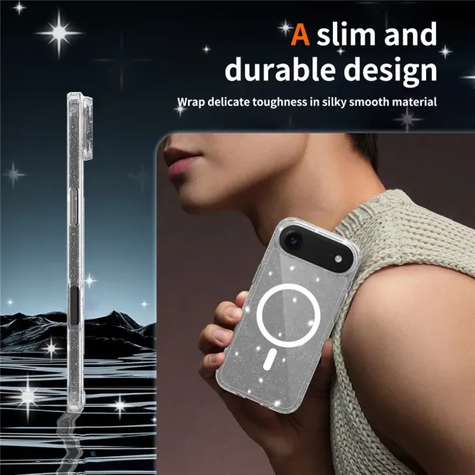 Coque iPhone Air MagSafe scintillante transparente | STARDUST