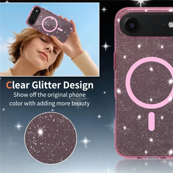 Coque iPhone Air MagSafe scintillante transparente | STARDUST