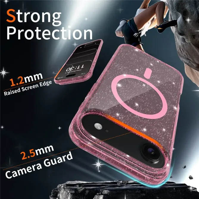 Coque iPhone Air MagSafe scintillante transparente | STARDUST