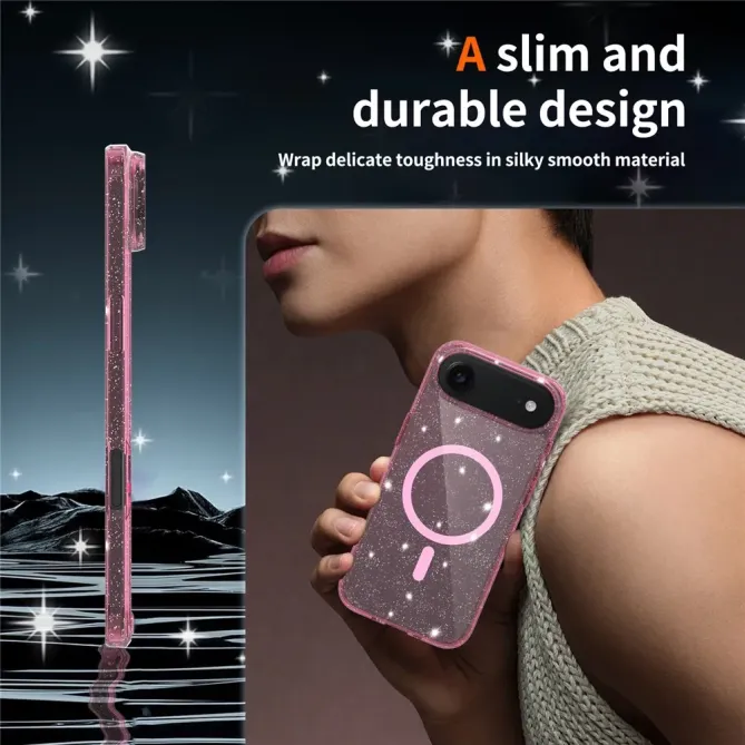 Coque iPhone Air MagSafe scintillante transparente | STARDUST