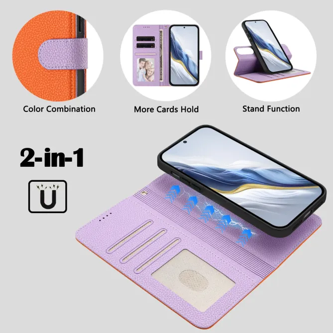 Housse OnePlus Nord 5 avec coque détachable bicolore