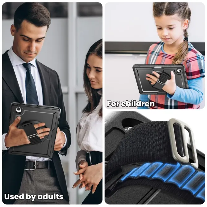 Coque Samsung Galaxy Tab S11 support rotatif sangle | GRIP