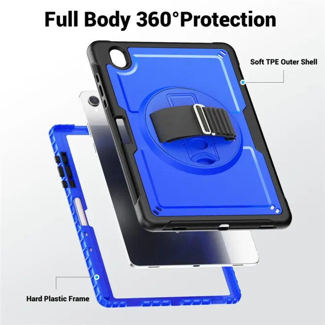 Coque Samsung Galaxy Tab S11 support rotatif sangle | GRIP