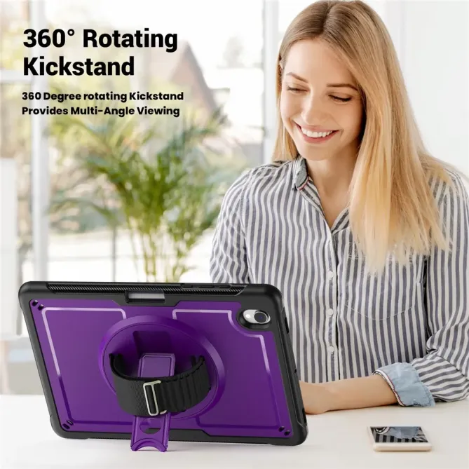 Coque Samsung Galaxy Tab S11 support rotatif sangle | GRIP