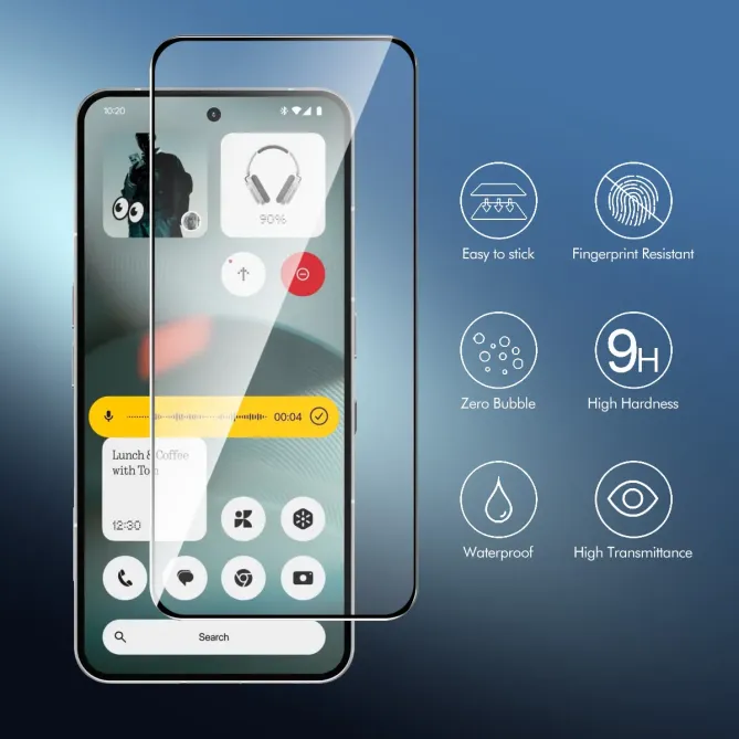 Protections d'écran Nothing Phone (3a) Lite en verre trempé Full Size 