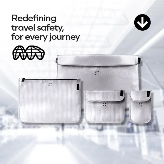 Pochette de protection ignifuge universelle voyage | GUARDIAN