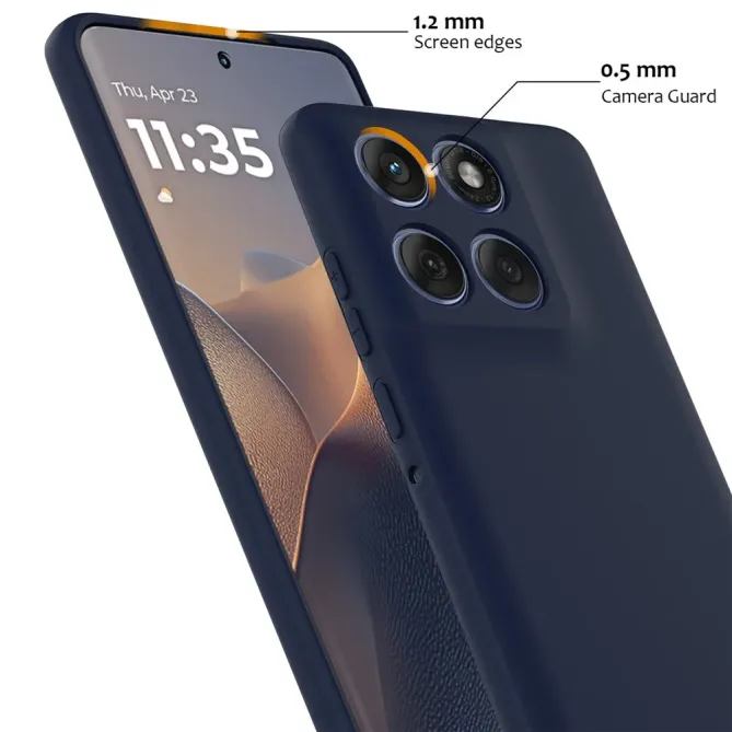 Coque Motorola Edge 70 Silicone Liquide MagSafe, Lanière