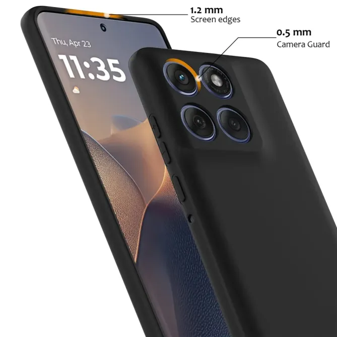 Coque Motorola Edge 70 Silicone Liquide MagSafe, Lanière