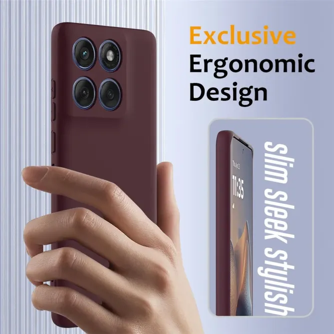 Coque Motorola Edge 70 Silicone Liquide MagSafe, Lanière