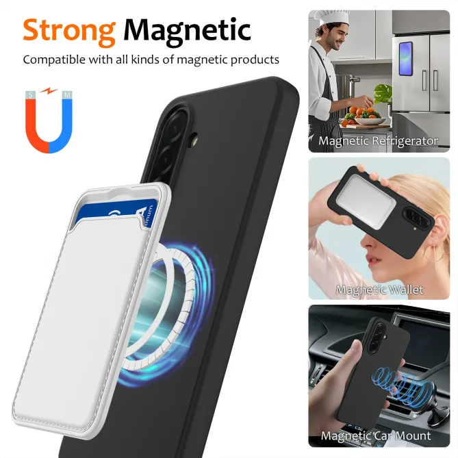 Coque Samsung Galaxy A57 Silicone Liquide MagSafe, Lanière