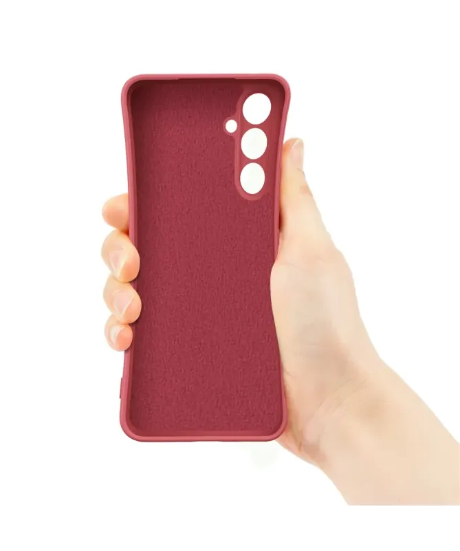 Coque Samsung Galaxy A57 silicone liquide avec anneau