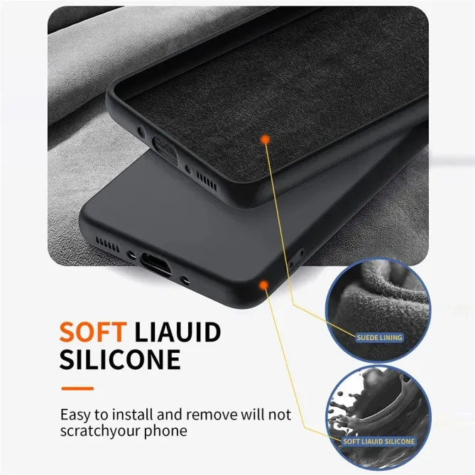 Coque Samsung Galaxy A37 Silicone Liquide avec Anneau et Verre Trempé