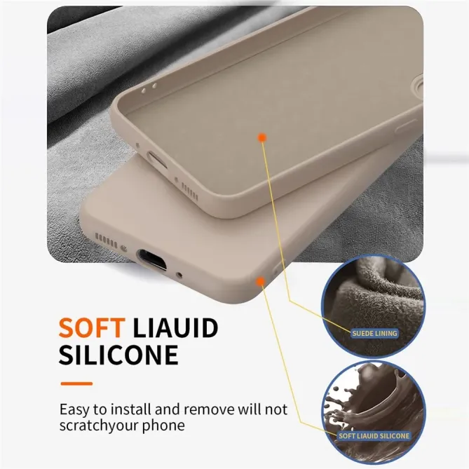 Coque Samsung Galaxy S24 FE Silicone Liquide avec Anneau et Verre Trem