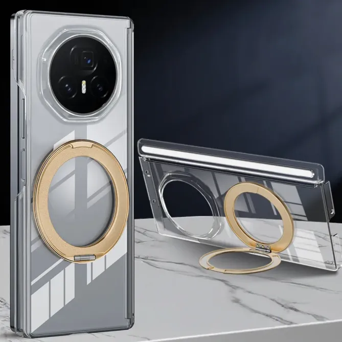 Coque Honor Magic V3 transparente anneau rotatif | RANNE
