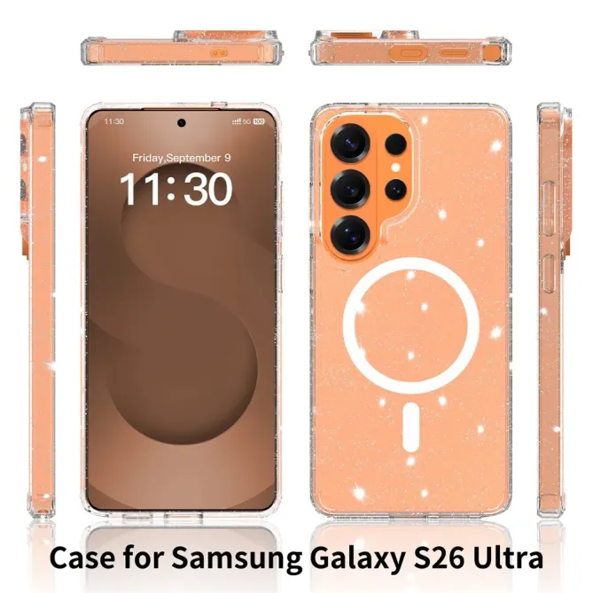 Pack Coque Samsung Galaxy S26 Ultra MagSafe scintillante | STARDUST