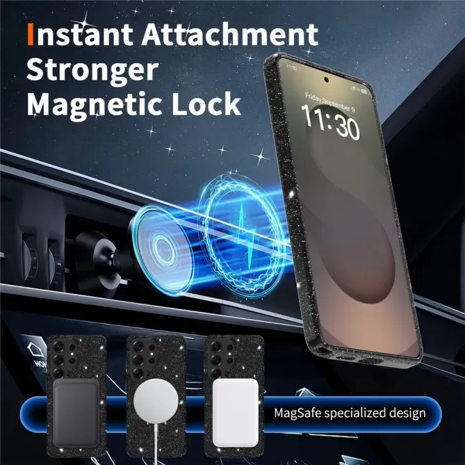 Pack Coque Samsung Galaxy S26 Ultra MagSafe scintillante | STARDUST