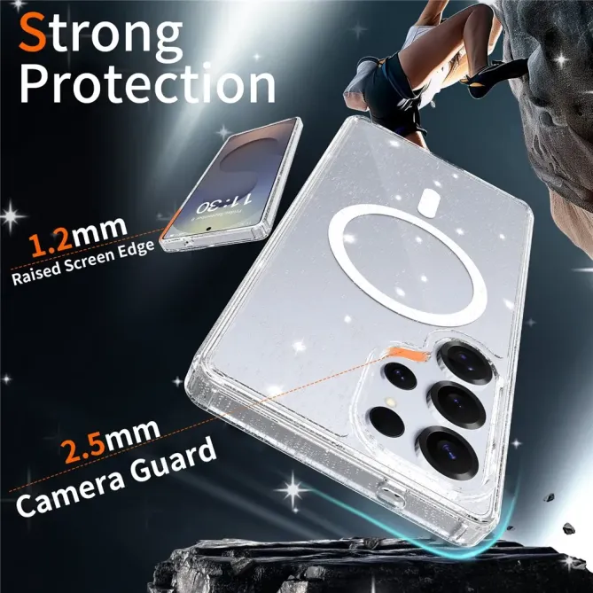 Pack Coque Samsung Galaxy S25 Ultra MagSafe scintillante | STARDUST