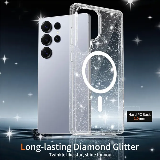 Pack Coque Samsung Galaxy S25 Ultra MagSafe scintillante | STARDUST
