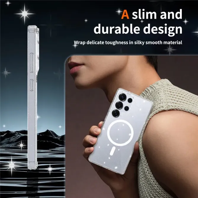 Pack Coque Samsung Galaxy S25 Ultra MagSafe scintillante | STARDUST